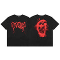 Revenge Red Smoke‑Effect Skull Graphic T‑Shirt