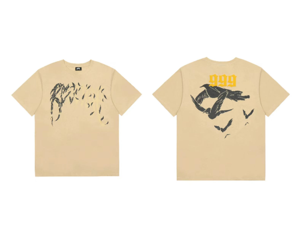 Revenge 999 Flying Birds Graphic T‑Shirt