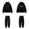 Fog Essentials Gold Letter Print Oversized Hoodie & Sweatpants Two‑Piece Set
