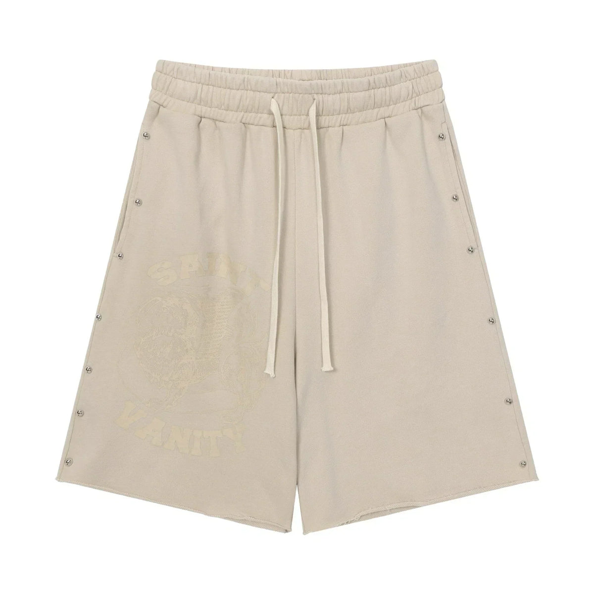 SAINT VANITY Washed Water Drilling Shorts, Five-Piece Set