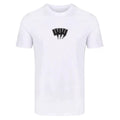 Yelir Black Abstract Claw Graphic White Crew Neck Tee