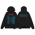 Revenge Distressed Figure Graphic Hoodie