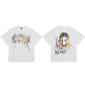 Revenge Multicolor Graffiti Portrait Graphic T‑Shirt