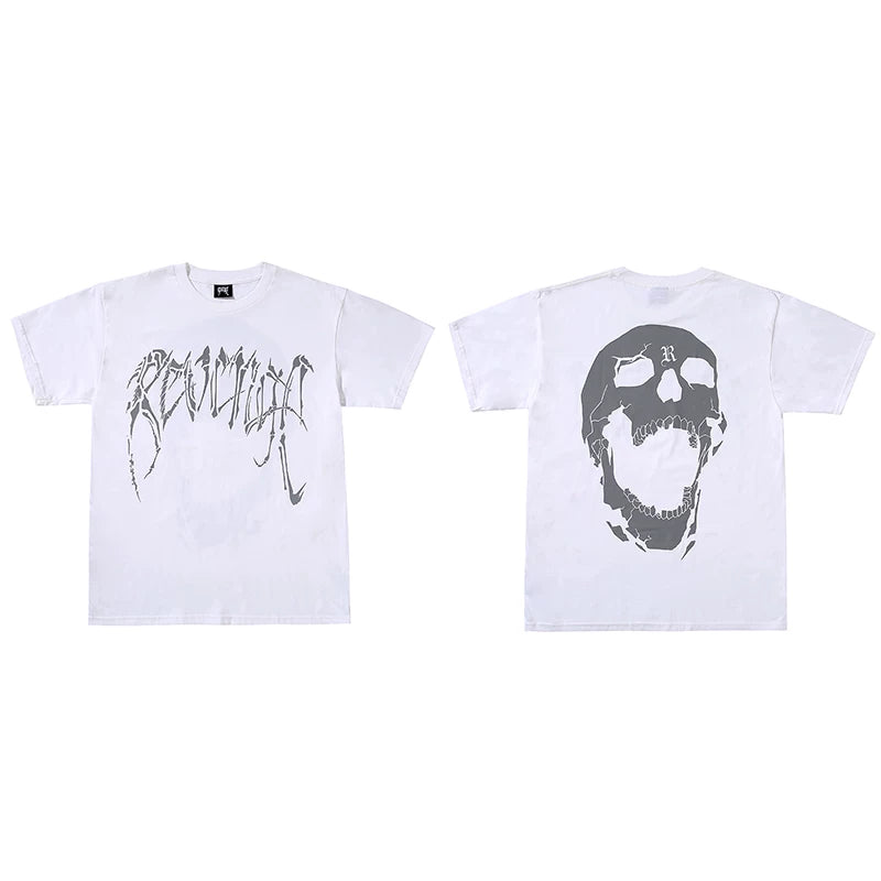Revenge Screaming Skull Graphic T‑Shirt