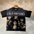Valleydream Black Rock Band Portrait Vintage Graphic T-Shirt