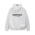 Fog Essentials Big Front Logo Cropped‑Hem Oversized Hooded Sweatshirt