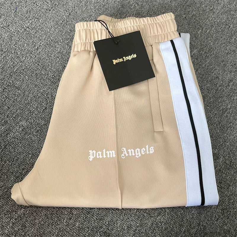 Palm Angels Beige Track Pants Unisex