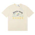 Rhude Beach Bum Palm Tree Beach Graphic Short Sleeve T-Shirt
