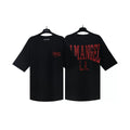 Palm Angels Black Arch Red Logo Tee