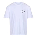 Yelir Minimal Circle Graphic White Short Sleeve T-Shirt