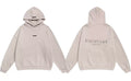 Fog Essentials Neutral‑Tone Back Graphic Hoodie, Casual Baggy Long‑Sleeve Pullover
