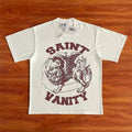 SAINT VANITY Casual Letter Graphic T-Shirt