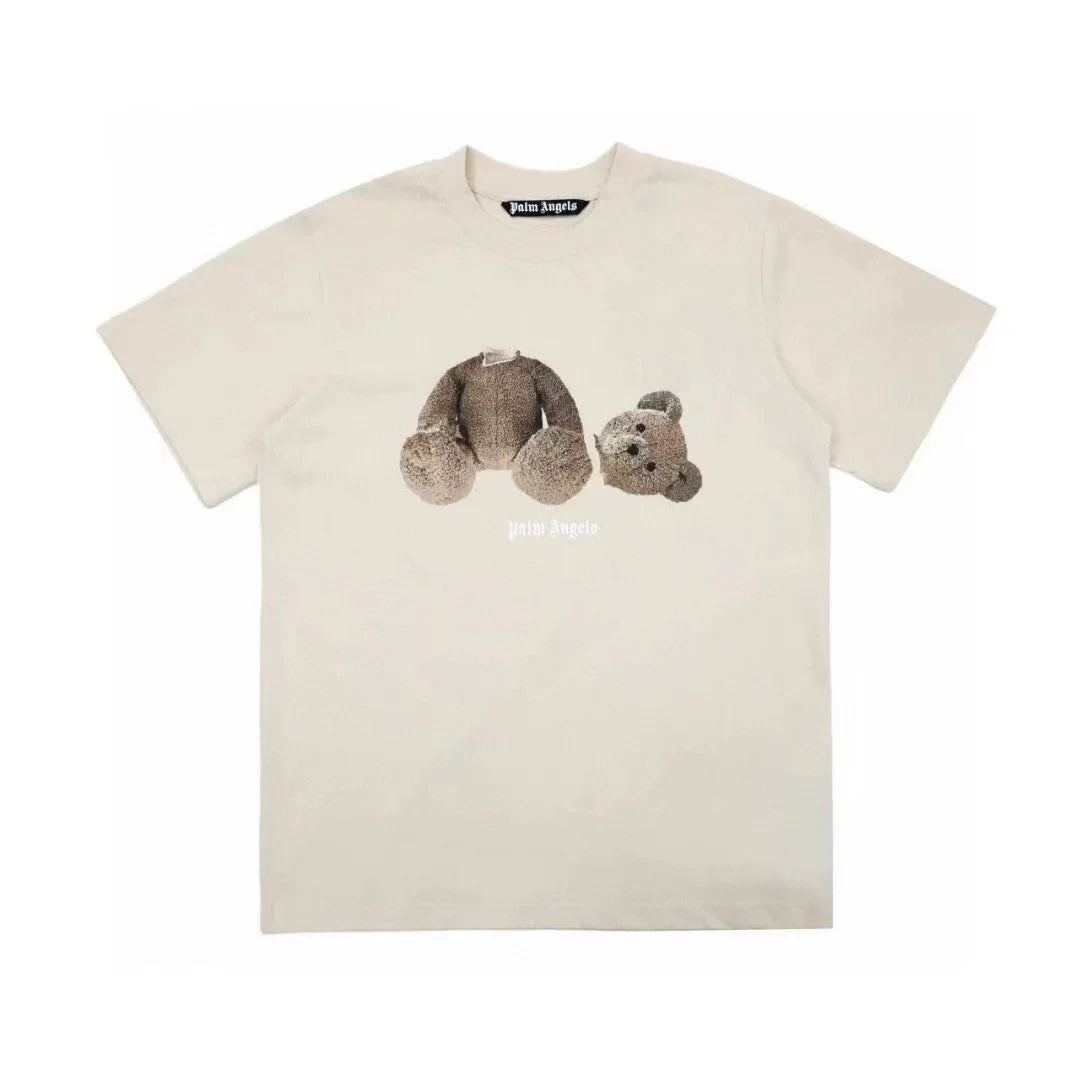 Palm Angel Cream Broken Bear Graphic Tee