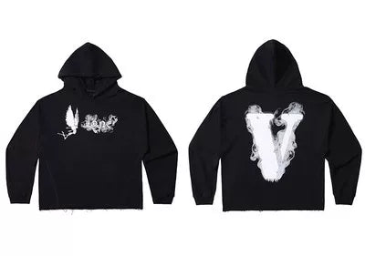 VLONE Smoke Dove Big V Hoodie Black