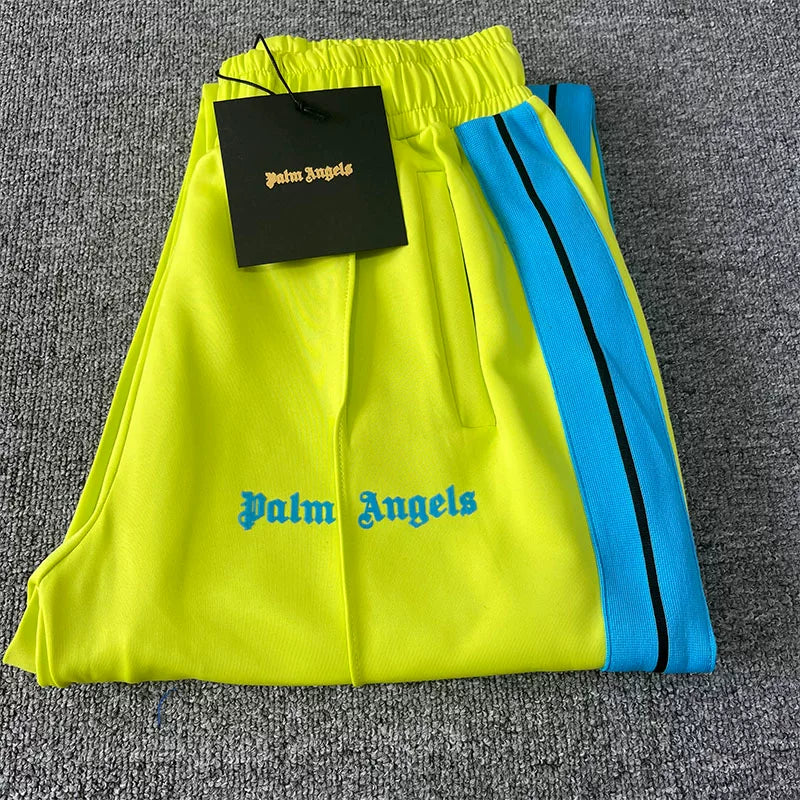 Palm Angels Lime Yellow Track Pants Unisex