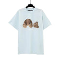 Palm Angel Light Blue Broken Bear Graphic Tee