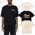 Rhude Authorized Sales And Service Front & Back Script Logo Short Sleeve T-Shirt