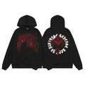 Revenge Spider Web Cross Graphic Hoodie