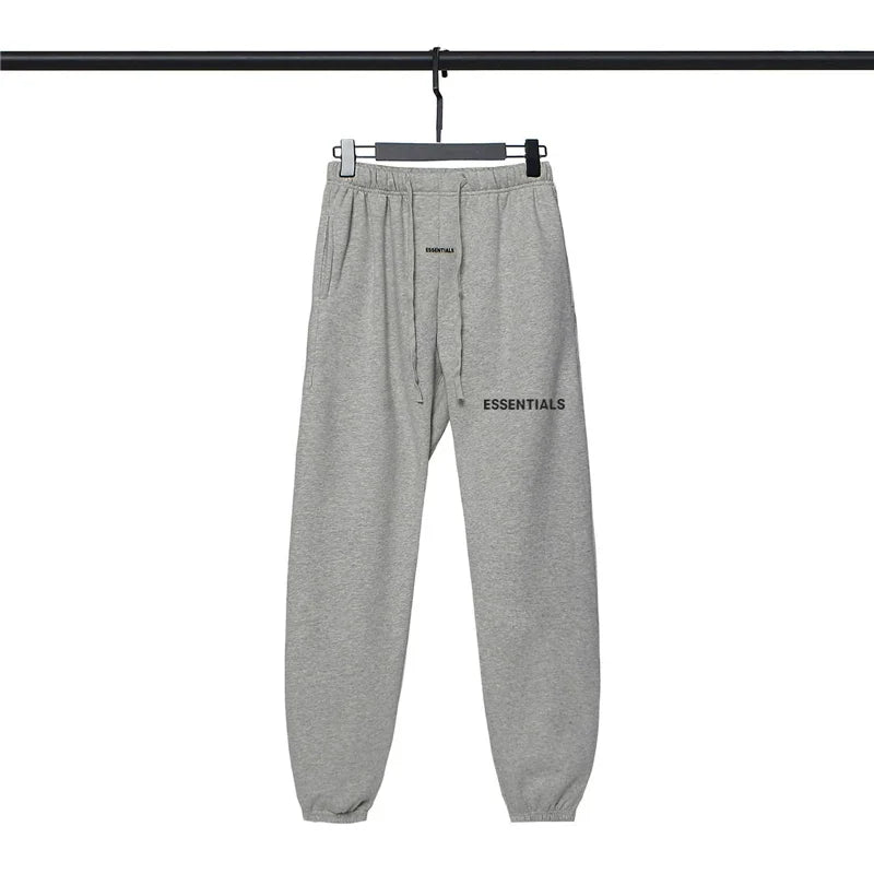 Fog Essentials Heather Grey Classic Sweat Joggers – Relaxed Everyday Streetwear Fit
