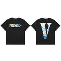 VLONE Van Gogh Oil Painting FRIENDS‑ Big V Logo Short Sleeve T‑Shirt