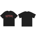 Revenge Red Drip Thorn Gothic Logo T‑Shirt