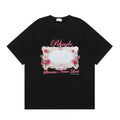 Rhude Roses Never Last Floral Frame Graphic Short Sleeve T-Shirt