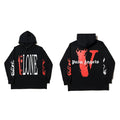VLONE x Palm Angels Flame Big V Hoodie Black