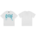 Revenge Cyan Fire Flame Gothic Logo T‑Shirt