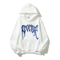 Revenge Blue Gothic Script Logo Pullover Hoodie
