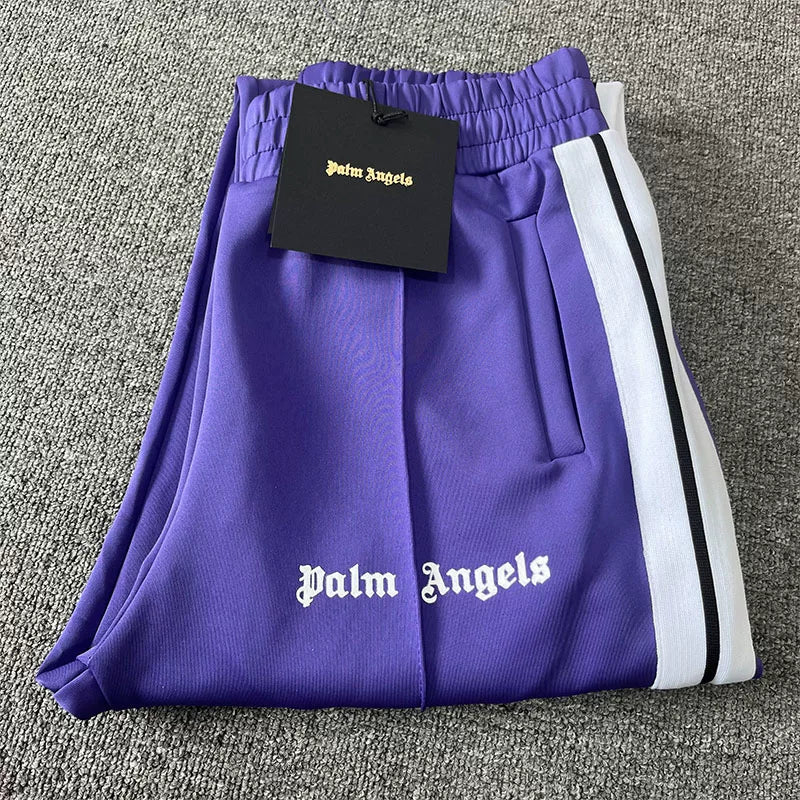 Palm Angels Purple Track Pants Unisex
