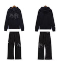 Palm Angels AMIRI Black Logo Hoodie Tracksuit 2Pcs