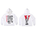 VLONE Statue Of Liberty Red Big V Hoodie White