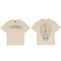Revenge Cracked Skull Double‑Sided Graphic T‑Shirt