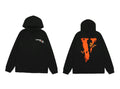 VLONE Legends Never Die Butterfly Orange Big V Hoodie Black