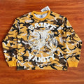 SAINT VANITY Vintage Camouflage Print Casual Long-Sleeved T-shirt