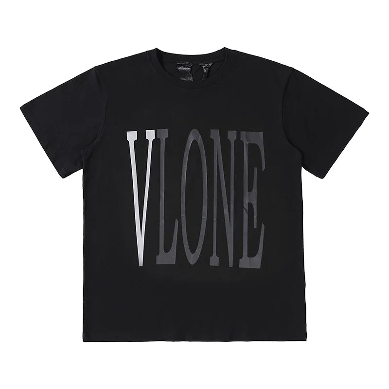 VLONE 3M Reflective Big V Letter Logo Short Sleeve T‑Shirt