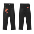 VLONE LIVE VLONE DIE VLONE Graffiti Straight‑Leg Jeans