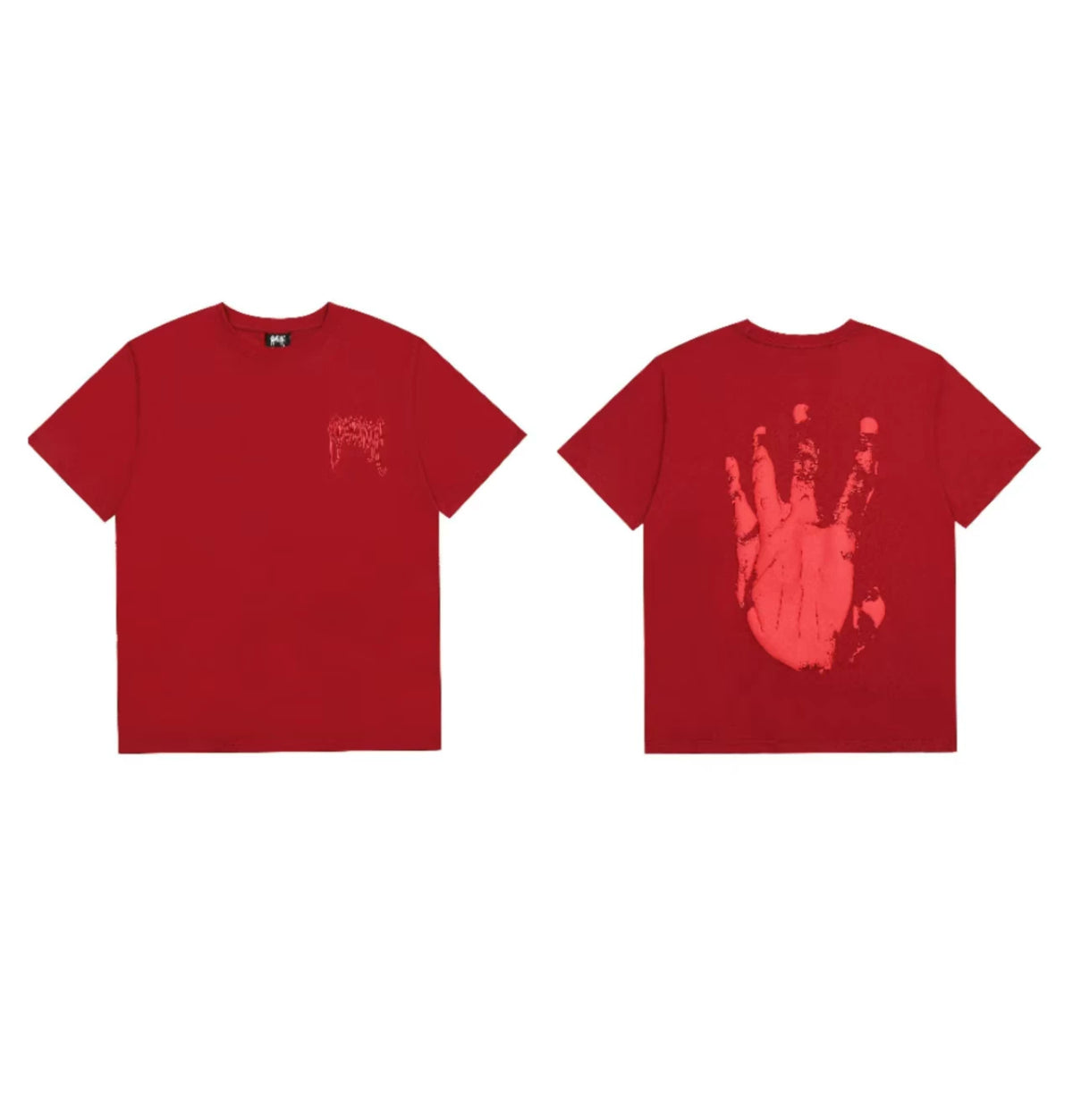 Revenge Blood Handprint Graphic T‑Shirt