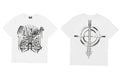 Revenge Ribcage Spine Cross Graphic T‑Shirt