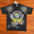 SAINT VANITY 1984 Tour of the World Eagle Earth Printed Vintage Short sleeved T-shirt