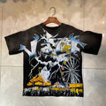 Valleydream Black Valley Paradise Retro Portrait Vintage T-Shirt