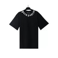 Palm Angels Neck Logo Oversized Black Tee