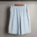 Palm Angels Light Blue Side Stripe Shorts Unisex Casual Sports Shorts