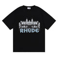 Rhude City Skyline Graphic Short Sleeve T-Shirt