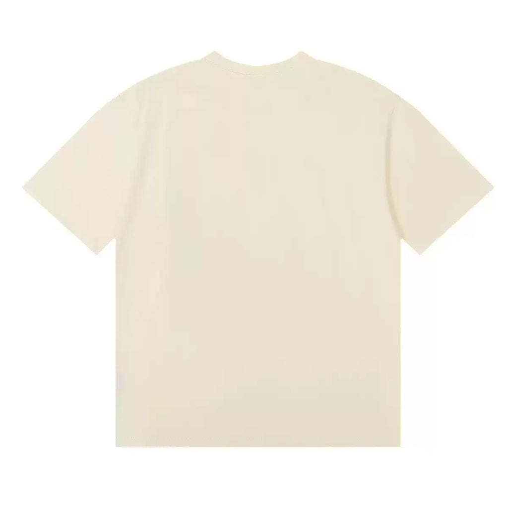 Rhude USA Sailing Crest Graphic Cream Short Sleeve T‑Shirt