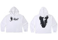 VLONE Smoke Dove Big V Hoodie White