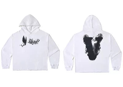 VLONE Smoke Dove Big V Hoodie White
