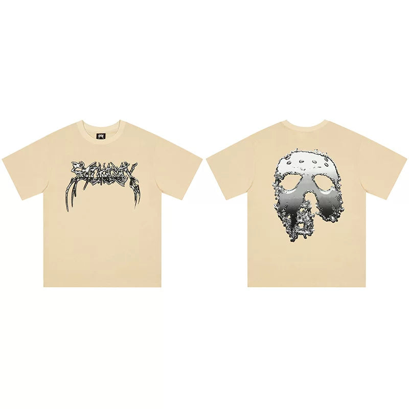 Revenge Melting Hockey Mask Graphic T‑Shirt