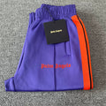 Palm Angels Purple Orange Track Pants Unisex