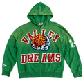 Valley Dreams Sun‑Moon Graphic Zip‑Up Hoodie, Unisex Green Vintage Streetwear Jacket